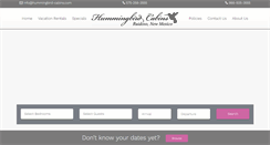 Desktop Screenshot of hummingbird-cabins.com